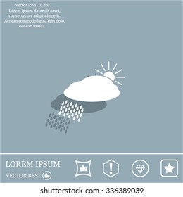 cloud with rain and sun