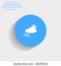 cloud with rain and sun