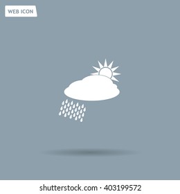 cloud with rain and sun