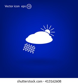 cloud with rain and sun