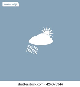 cloud with rain and sun
