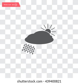 cloud with rain and sun