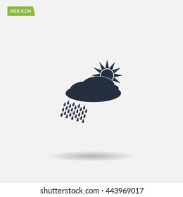 cloud with rain and sun