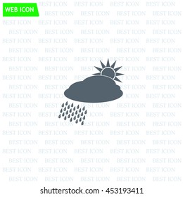 cloud with rain and sun