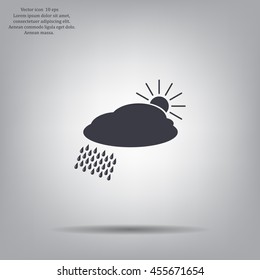 cloud with rain and sun