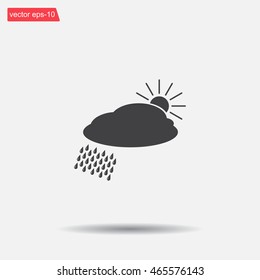 cloud with rain and sun