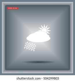 cloud with rain and sun