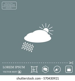 cloud with rain and sun