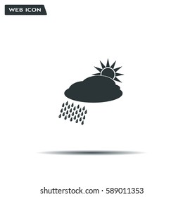 cloud with rain and sun
