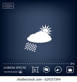 cloud with rain and sun