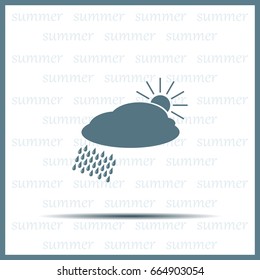 cloud with rain and sun