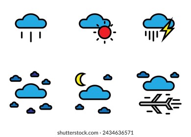 Nube Lluvia Tormenta Soleada Luna Plano cielo