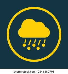 Cloud rain trendy vector art design fascinating amazing design colorful useful illustration.eps