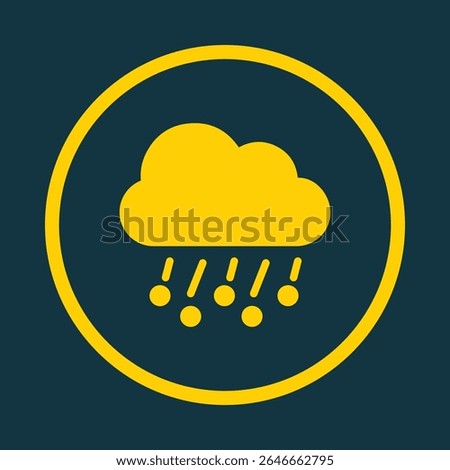 Cloud rain trendy vector art design fascinating amazing design colorful useful illustration.eps