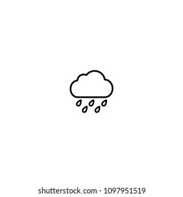 Cloud with Rain vector icon