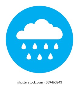 Cloud and rain vector icon