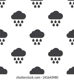 cloud rain, vector seamless pattern, Editable can be used for web page backgrounds, pattern fills  