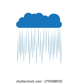 cloud and rain vector template design