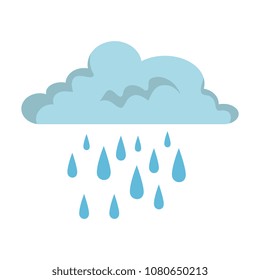 cloud rain weather isolated icon