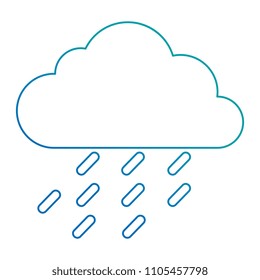 cloud rain weather isolated icon