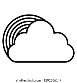 cloud and rainbow design