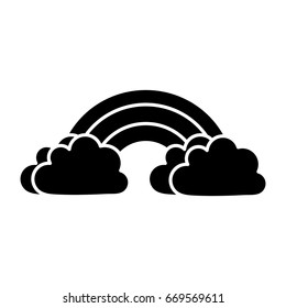 cloud and rainbow icon