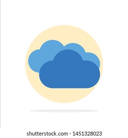 Cloud Raining, Forecast, Raining, Rainy Weather Abstract Circle Background Flat color Icon