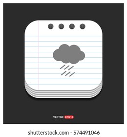 Cloud Raining Icon