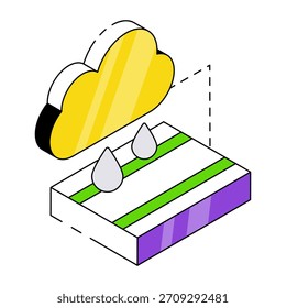Icono de la formación de la nube en diseño perfecto