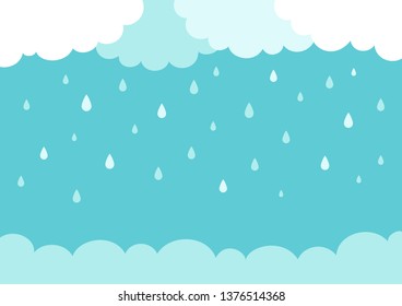 Cloud and rain.Rainy background