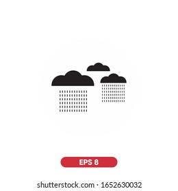 Cloud rainy autumn vector icon