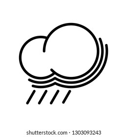 Cloud rainy icon. Weather sign