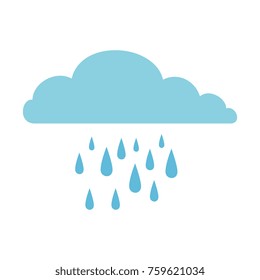 Cloud Rainy Sky Isolated Icon