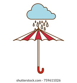 cloud rainy sky with umbrella