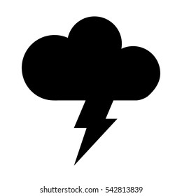 cloud with ray climate sign isolated icon vector illustration design