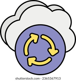 Cloud recycling

color outline icon design style