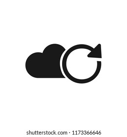  cloud refresh vector icon 10 eps