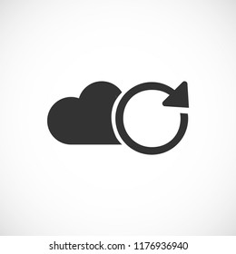  cloud refresh vector icon 10 eps
