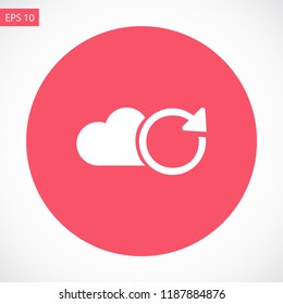  cloud refresh vector icon 10 eps