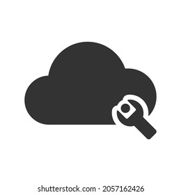 Cloud repair icon design vector