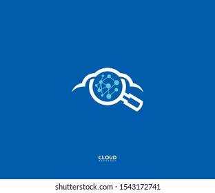 Cloud Research Logo - Digital Research Logo Vector