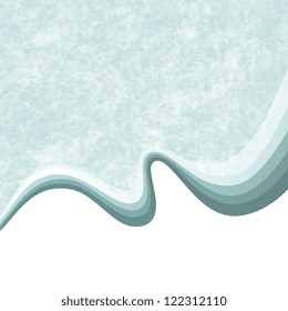 Cloud and ribbons background vector illustration