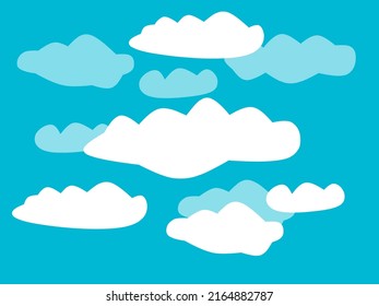 cloud scene background in the blue sky