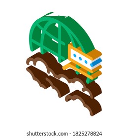 cloud science icon vector. isometric cloud science sign. color isolated symbol illustration