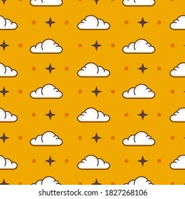 Wolke nahtlos für den Stoffdruck