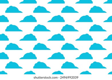 Cloud seamless pattern design for textile or printing business