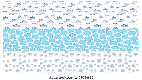cloud seamless pattern vector cartoon repeat background scarf isolated wallpaper gift wrapping paper illustration doodle