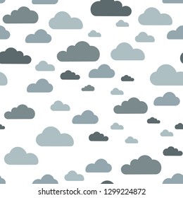 cloud seamless pattern vector design baby art. Baby shower clouds , sky seamless pattern texture- Vector