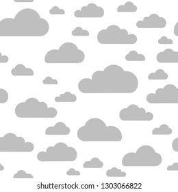 cloud seamless pattern vector design baby art. Baby shower clouds , sky seamless pattern texture- Vector
