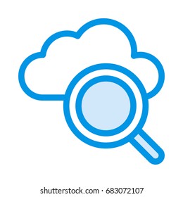 Cloud search icon